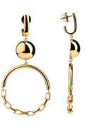 Solar Golden Statement Earrings - Scandinavian Design Jewelry - Sagen Sweden