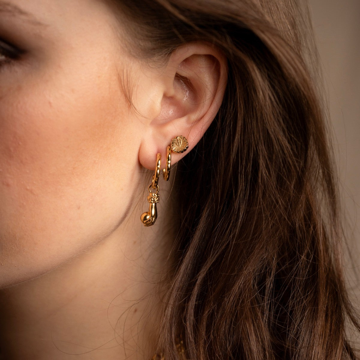 La Main Golden Hoops