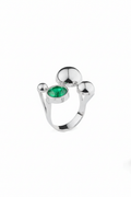 Solar Crystal Emerald Ring