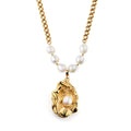 La Déesse Golden Pearl Necklace