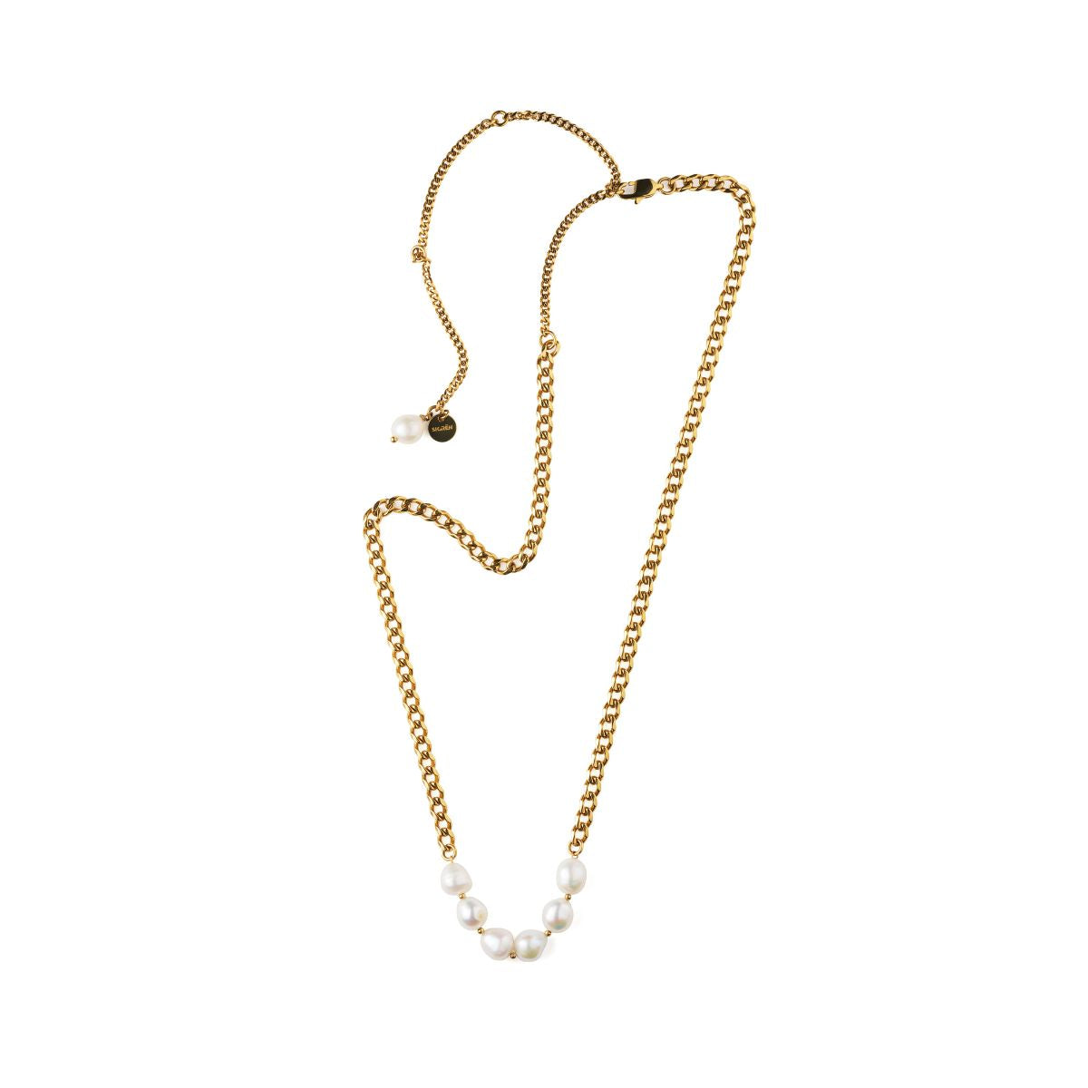 La Déesse Golden Pearl Necklace