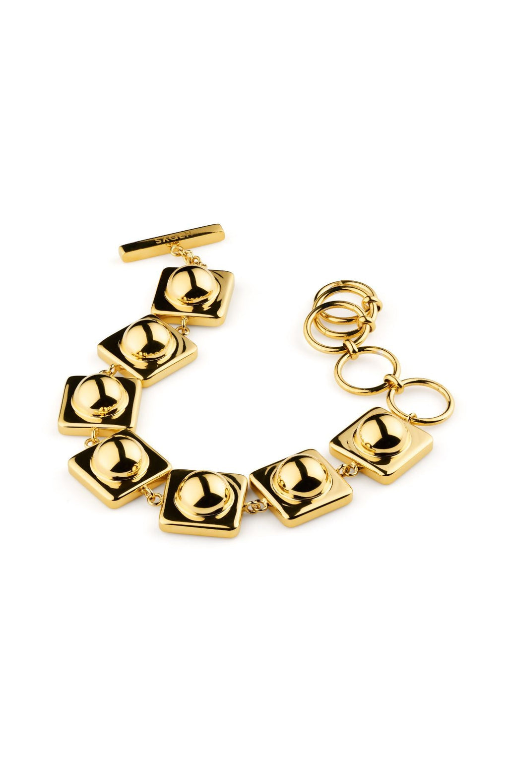 Satellite Dome Golden Bracelet