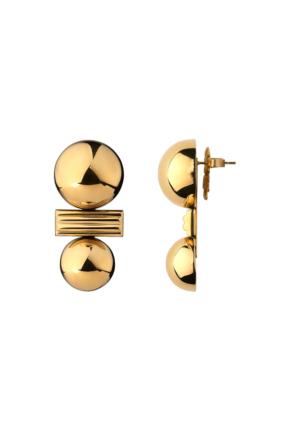 Satellite Golden R7 Earrings