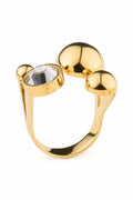 Solar Golden Ring Crystal Clear