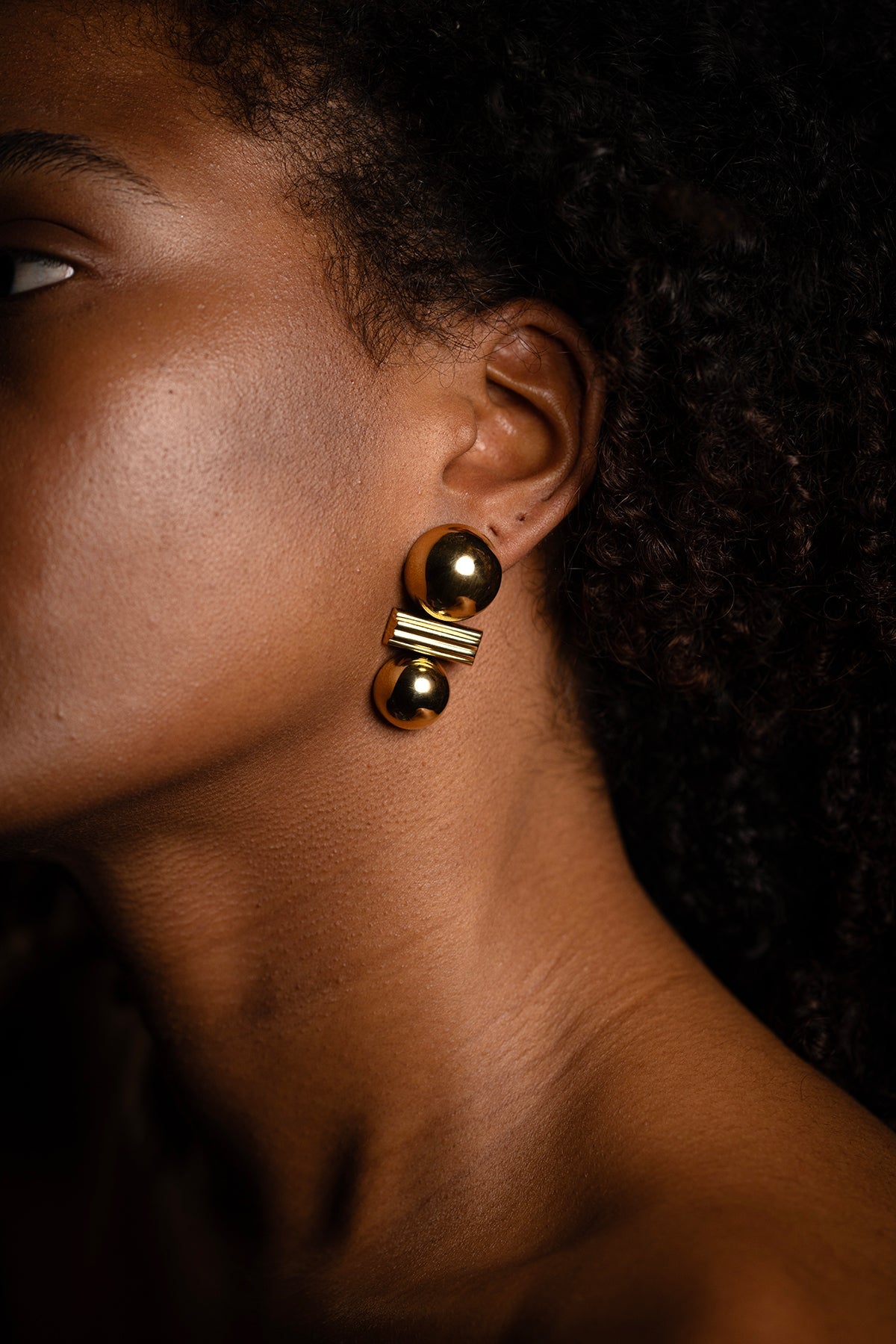 Satellite Golden R7 Earrings
