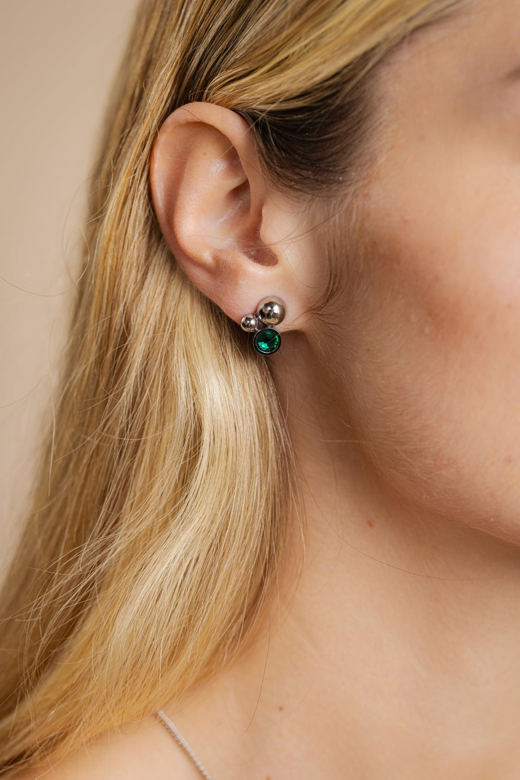 Solar Crystal Emerald Earrings