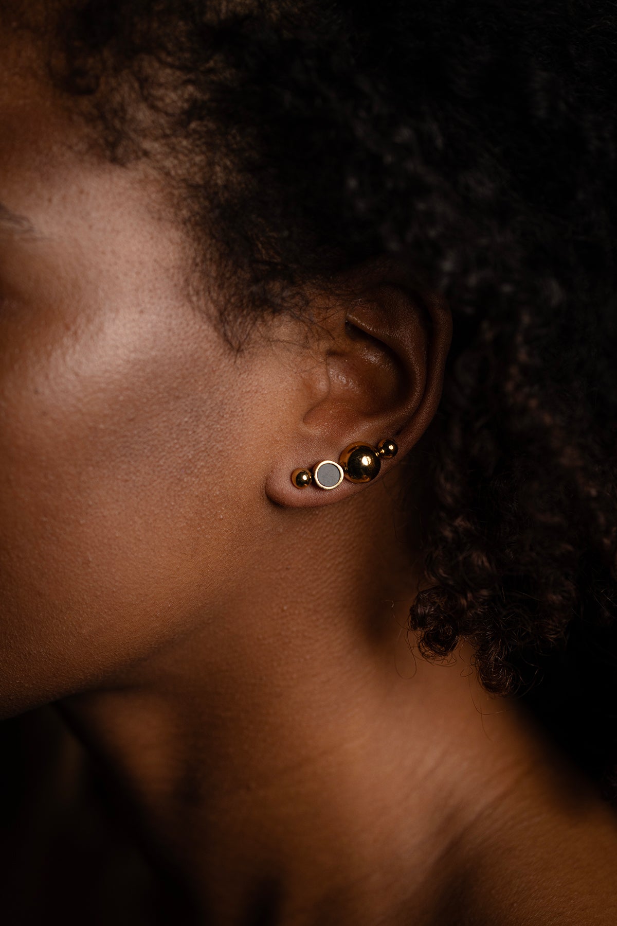 Solar Golden Earclimbers