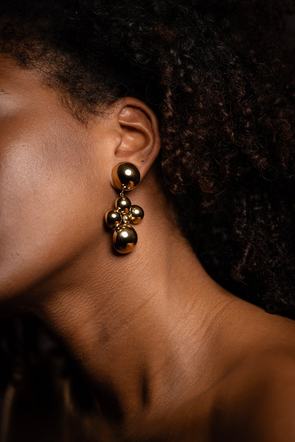 Solar Universe Golden Earrings