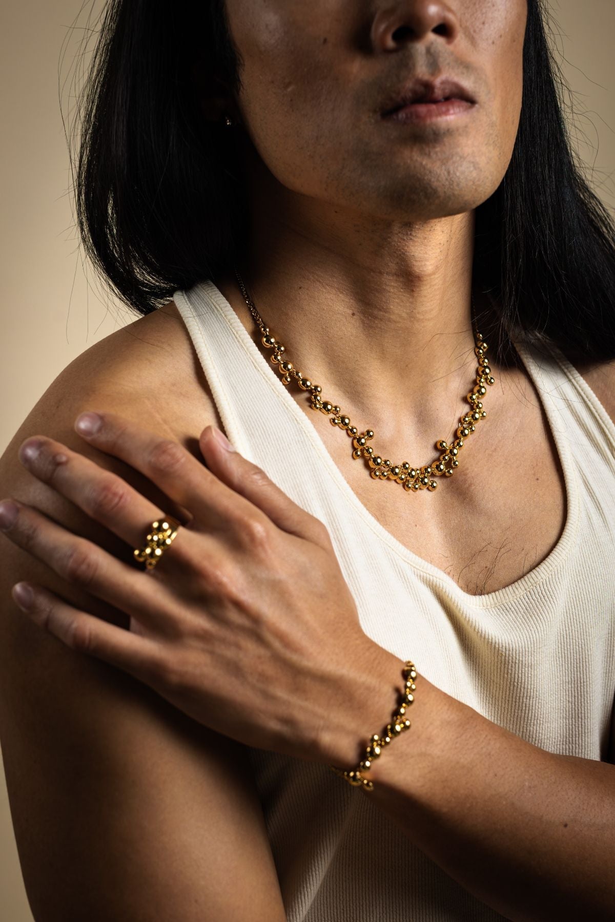Stella Rain Golden Grand Necklace