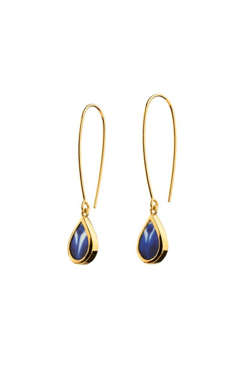 Mon Amie Golden Long Earrings