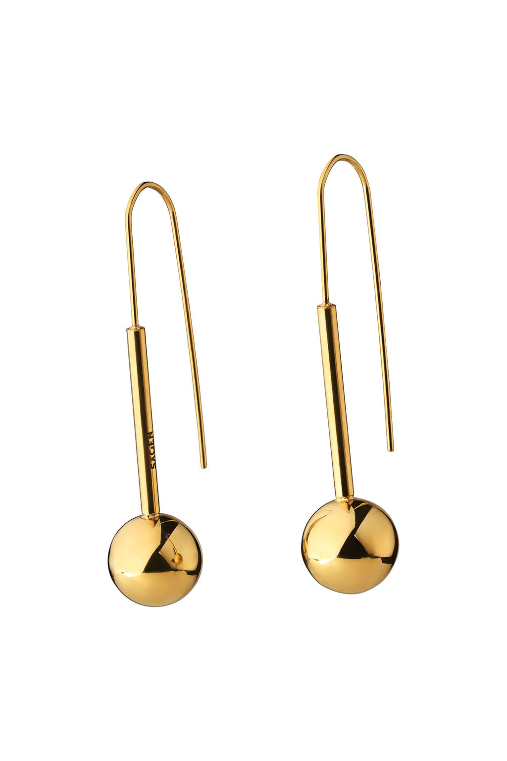 Uno Long Golden Earrings