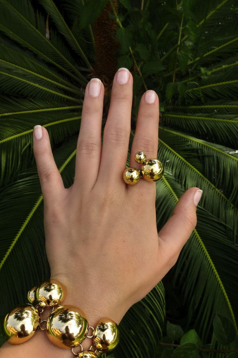 Solar Golden Cluster Ring