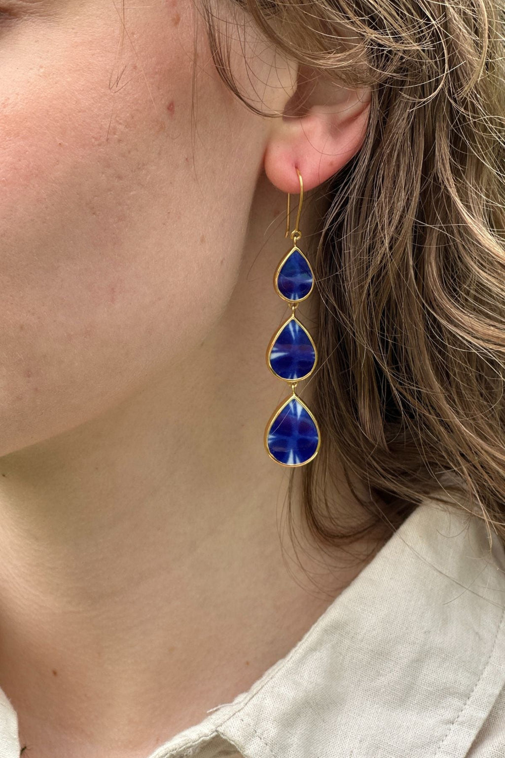 Mon Amie Golden Regn Earrings