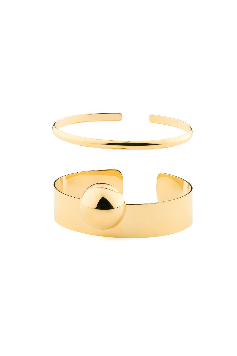 Satellite Orbit Golden Duo Bangle