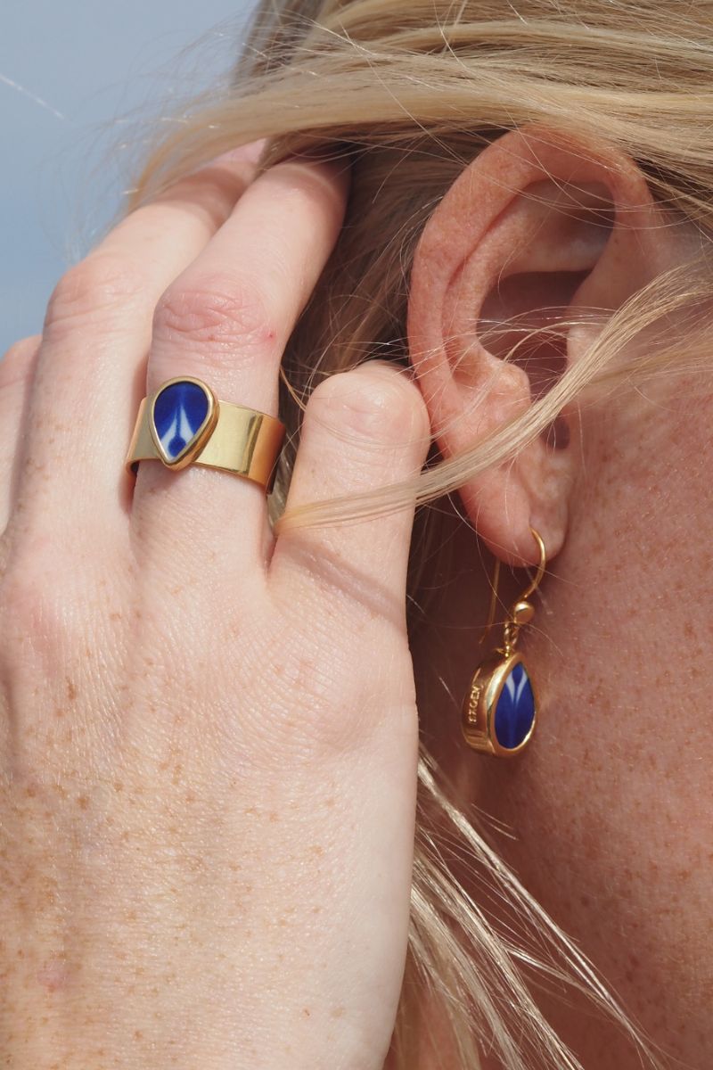 Berså / Mon Amie Golden Rotate Earrings