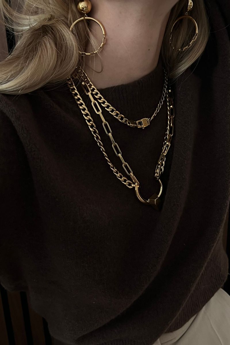 Juno Duo Golden Necklace - Body Chain
