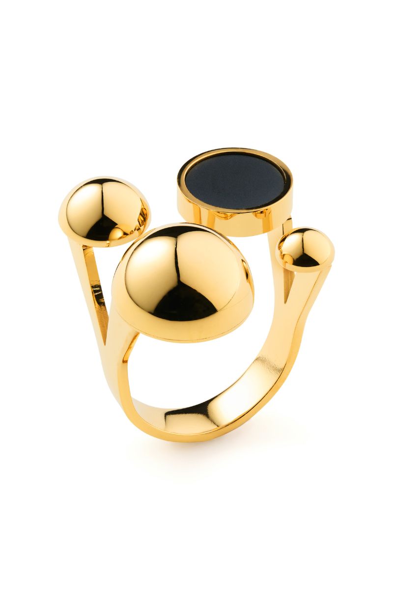 Solar Golden Ring - Scandinavian Design Jewelry - Sagen Sweden