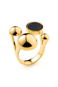 Solar Golden Ring - Scandinavian Design Jewelry - Sagen Sweden