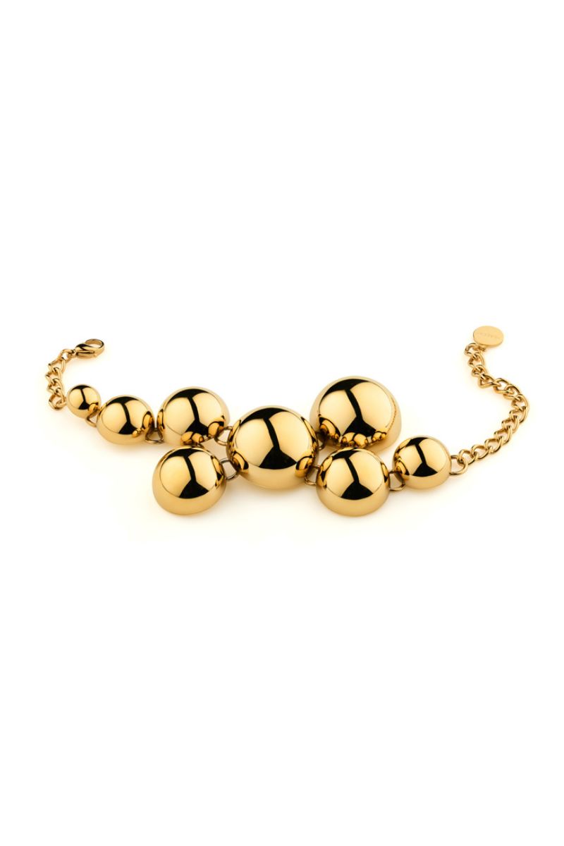 Solar Golden Statement Bracelet - Scandinavian Design Jewelry - Sagen Sweden
