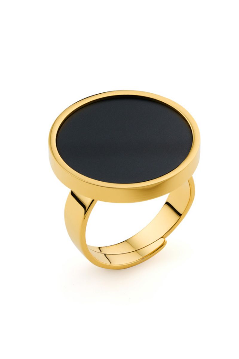 Luna Golden Ring - Scandinavian Design Jewelry - Sagen Sweden