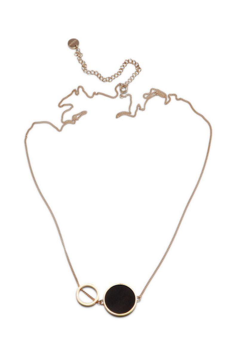Luna Eclipse Golden Necklace - Scandinavian Design Jewelry - Sagen Sweden