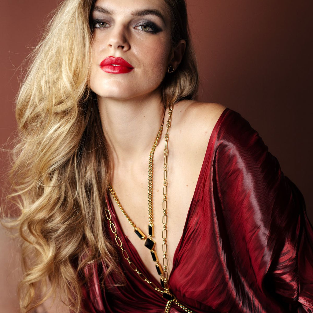 Dynasty Duo Golden Necklace - Body chain