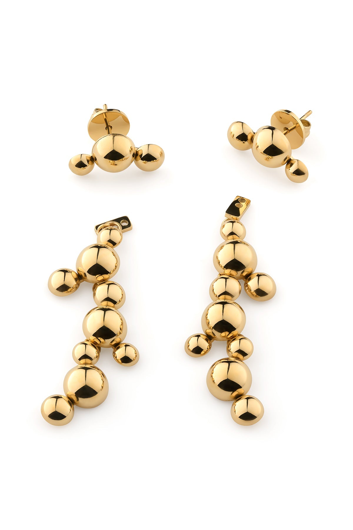 Stella Rain Golden Earrings