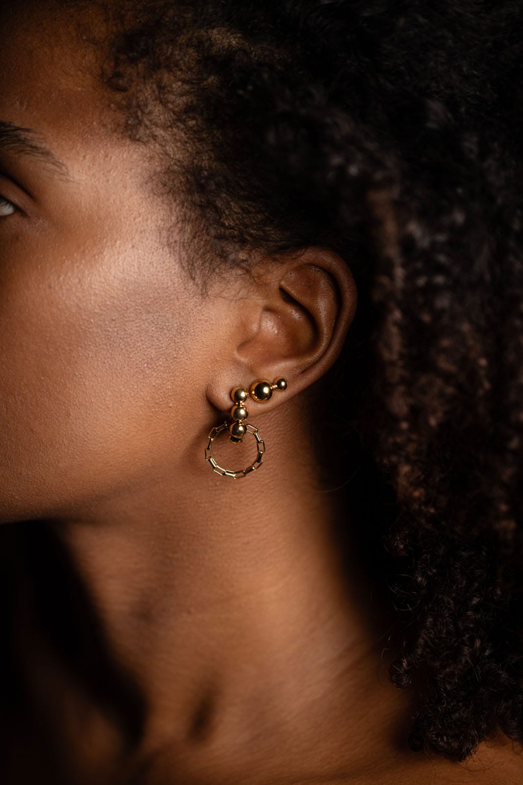 Solar Golden Hoops