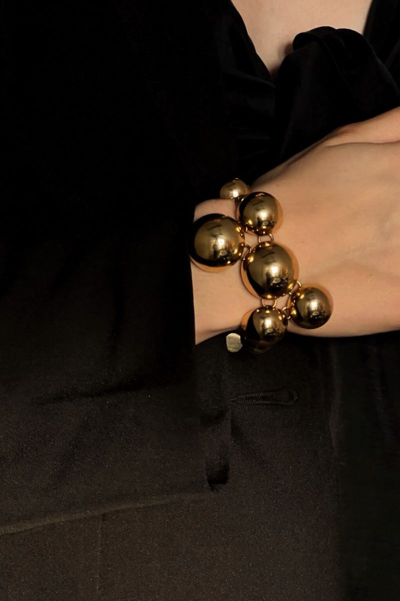 Solar Golden Statement Bracelet