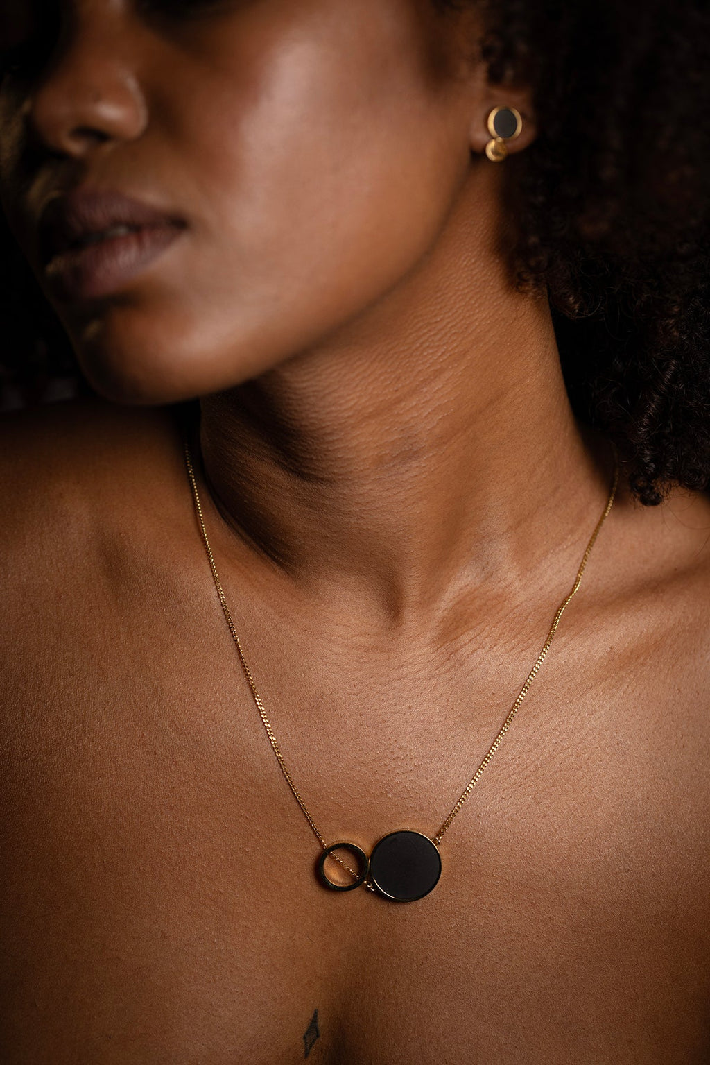 Luna Eclipse Golden Necklace