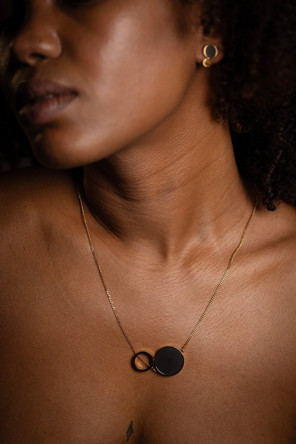 Luna Eclipse Golden Necklace