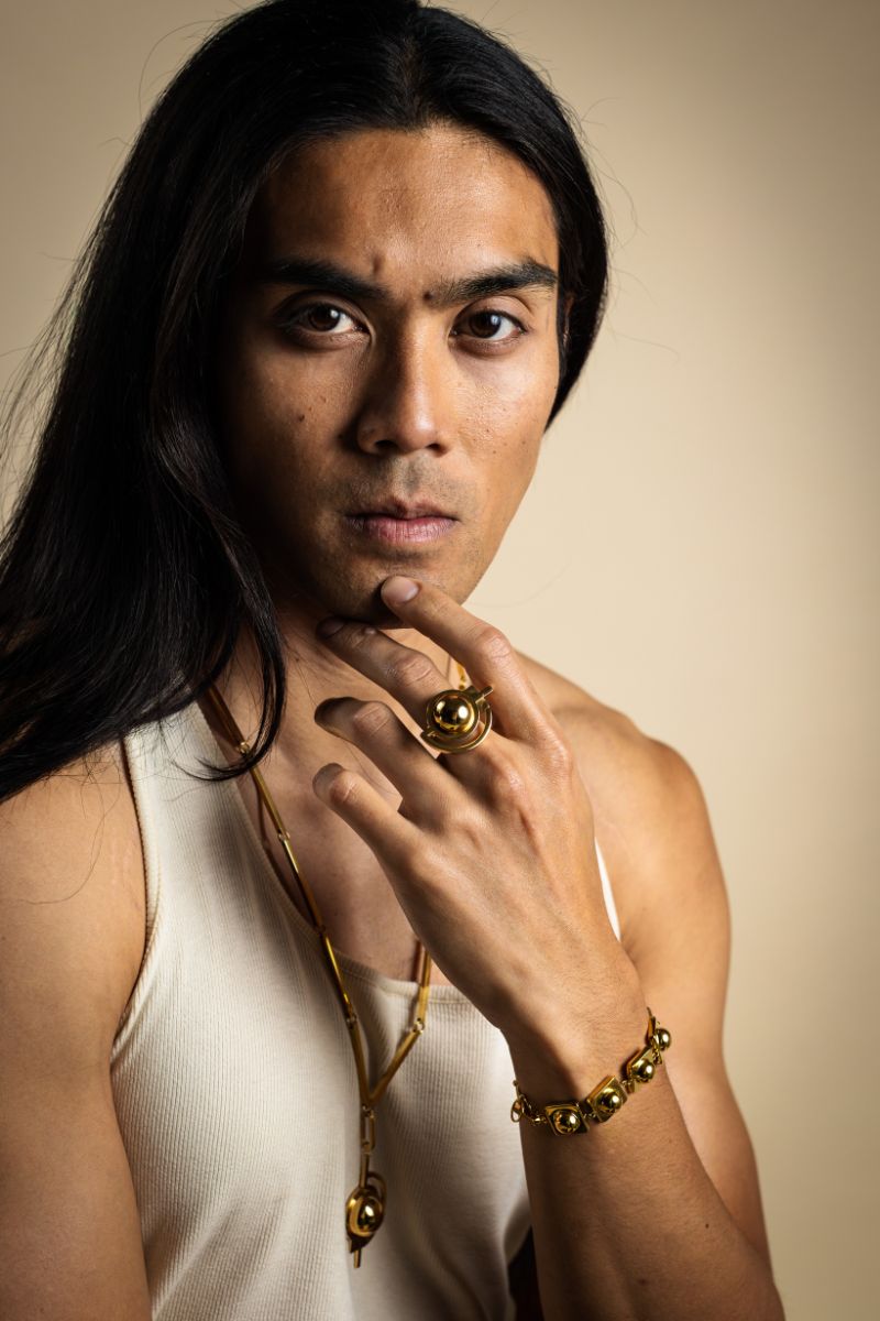 Satellite Dome Golden Bracelet