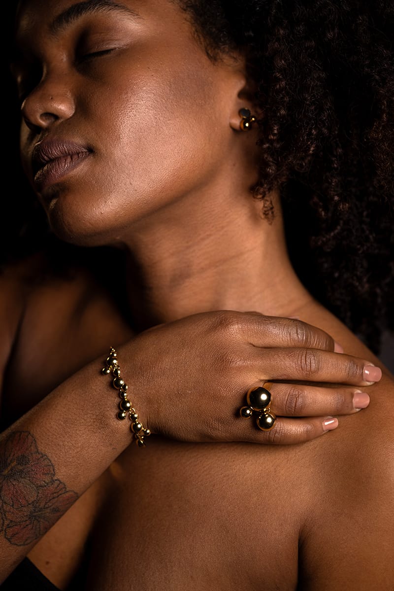 Solar Golden Cluster Ring